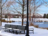 Kleiner Park in Winter