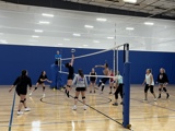 A Volleyball game in Homecourt
